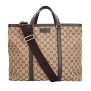 Gucci Vintage Pre-owned Tyg gucci-vskor Beige, Dam