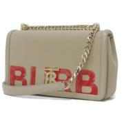 Burberry Vintage Pre-owned Tyg axelremsvskor Beige, Dam