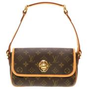 Louis Vuitton Vintage Pre-owned Canvas axelremsvskor Brown, Dam