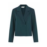 Masai Klassisk Svart Blazer Jacka Green, Dam