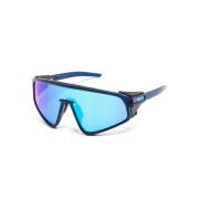 Oakley Blå/svart sköld solglasögon med Prizm linser Blue, Unisex