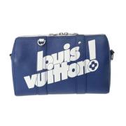 Louis Vuitton Vintage Pre-owned Tyg louis-vuitton-vskor Blue, Dam