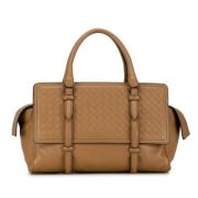 Bottega Veneta Vintage Pre-owned Laeder handvskor Beige, Dam