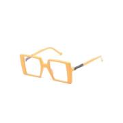 Vava Eyewear Wl0017 Yellow Optical Frame Yellow, Unisex