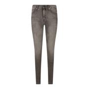 Calvin Klein Slim Fit Mid Rise Damjeans Gray, Dam