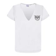 Pinko Vita T-shirts Polos för kvinnor White, Dam