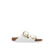 Birkenstock Arizona Big Buckle Slides White, Dam