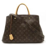 Louis Vuitton Vintage Pre-owned Canvas louis-vuitton-vskor Brown, Dam