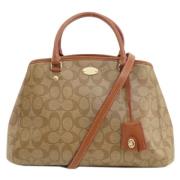 Coach Pre-owned Pre-owned Plast totevskor Beige, Dam