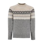 Eleventy Silk Touch Crew-neck Jumper Multicolor, Herr