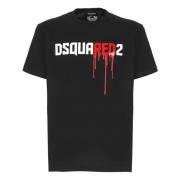 Dsquared2 Svarta T-shirts och Polos Black, Herr