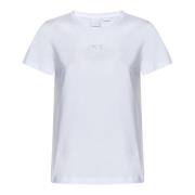 Pinko Love Birds Vit T-shirt White, Dam