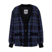 Msgm Svart Jacka Giacca/Jacket Black, Dam