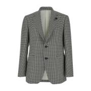 Lardini Grå Houndstooth Jacka Gray, Herr