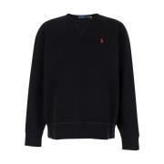 Polo Ralph Lauren Svart Stickad Tröja Lscnm1 Black, Herr