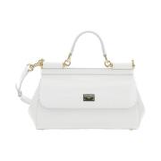 Dolce & Gabbana Vit Sicily Handväska White, Dam