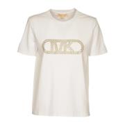 Michael Kors Grommet Empire Tee White, Dam