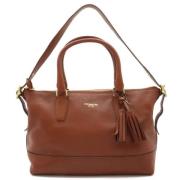 Coach Pre-owned Pre-owned Canvas handvskor Brown, Dam