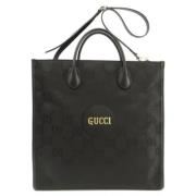 Gucci Vintage Pre-owned Canvas totevskor Black, Dam