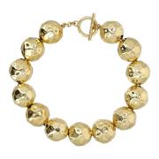 Patou Guld Klot Chunky Halsband Toggle Spänne Yellow, Dam