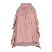 Karen by Simonsen Ruffle Top Blouse Antler Pink, Dam