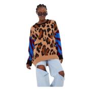 Cesare Gaspari Brun Oversized Jumper Brown, Dam