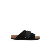 Birkenstock Kyoto Nubuck Sandaler Black, Dam