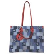 Louis Vuitton Vintage Pre-owned Tyg louis-vuitton-vskor Blue, Dam