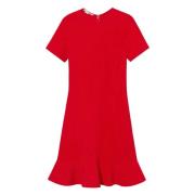 Stella McCartney Röd Iconic Midi Klänning Red, Dam