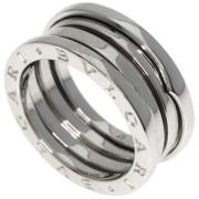 Bvlgari Vintage Pre-owned Vitt guld ringar Gray, Dam