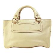 Celine Vintage Pre-owned Laeder handvskor Yellow, Dam