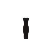 Nina Ricci Svart ärmlös klänning - Elegant stil Black, Dam