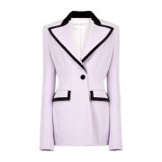 Nina Ricci Lila Tuxedo Detalj Blazer Purple, Dam