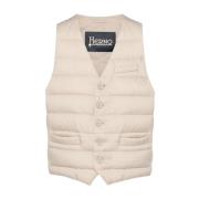 Herno Quiltad Lätt Ärmlös Jacka Beige Beige, Herr