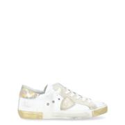 Philippe Model Vintage Sneaker i vitt, guld, blått White, Dam