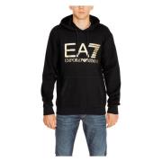 Emporio Armani EA7 Herr Sweatshirt Höst/Vinter Kollektion Bomull Black...