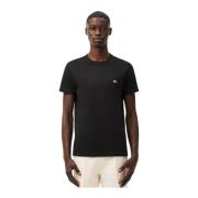 Lacoste Broderad logga bomull T-shirt - Svart Black, Herr