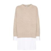 Stella McCartney Beige Lagersweater Beige, Dam