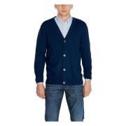 Jack & Jones Stickad knappkardigan höst/vinter kollektion Blue, Herr