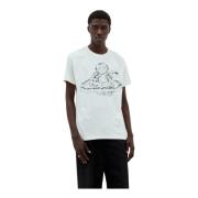 Vivienne Westwood Orb Classic Grafisk T-shirt White, Herr