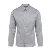 Dior Gris Silk Shirt Gray, Herr