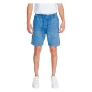 Jack & Jones Bomull Jogger Shorts Vår/Sommar Kollektion Blue, Herr