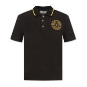 Versace Jeans Couture Polo med logotyp Black, Dam