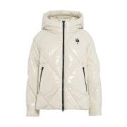 Blauer Vit Jacka Aw24 Modellhöjd 178cm White, Dam