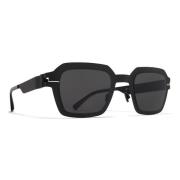 Mykita Svart/Mörkgrå Solglasögon Black, Unisex