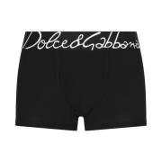 Dolce & Gabbana Oversize Logo Waistband Boxers i BL Black, Herr