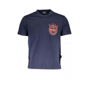 Plein Sport Blå Bomull Casual T-shirt Blue, Herr