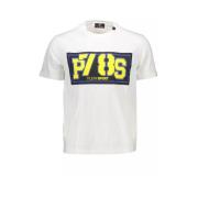 Plein Sport Vit Bomull Kortärmad T-shirt White, Herr