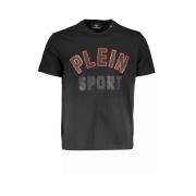 Plein Sport Höjd Atletisk T-shirt med Ikonisk Tryck Black, Herr