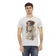 Trussardi Grå kortärmad T-shirt Gray, Herr